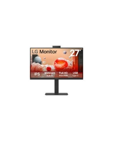 Monitor LG 27" IPS FHD con WebCam Negro (27BA850-B)