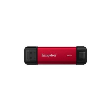 SSD Kingston 2Tb Dual USB-A/C 3.1 Negro/Rojo (SPSD/2TB)