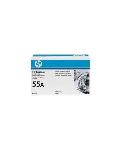 Toner HP LaserJet Pro 55A Negro 6000 páginas (CE255A)